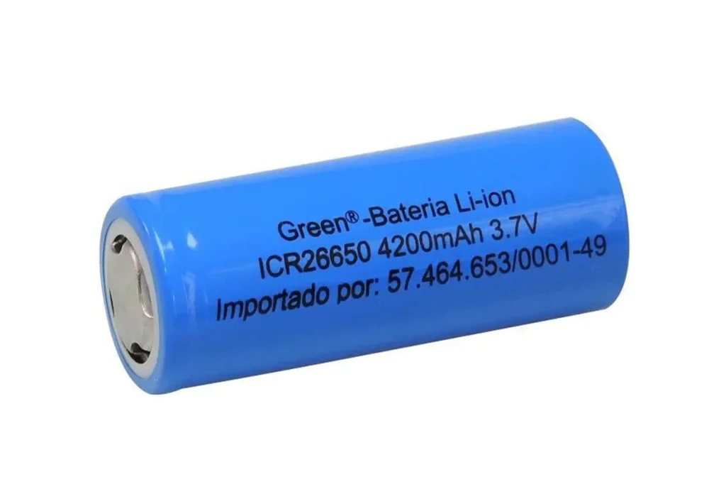 Bateria Recarregável Li-ion 26650 4200mAh 3.7V